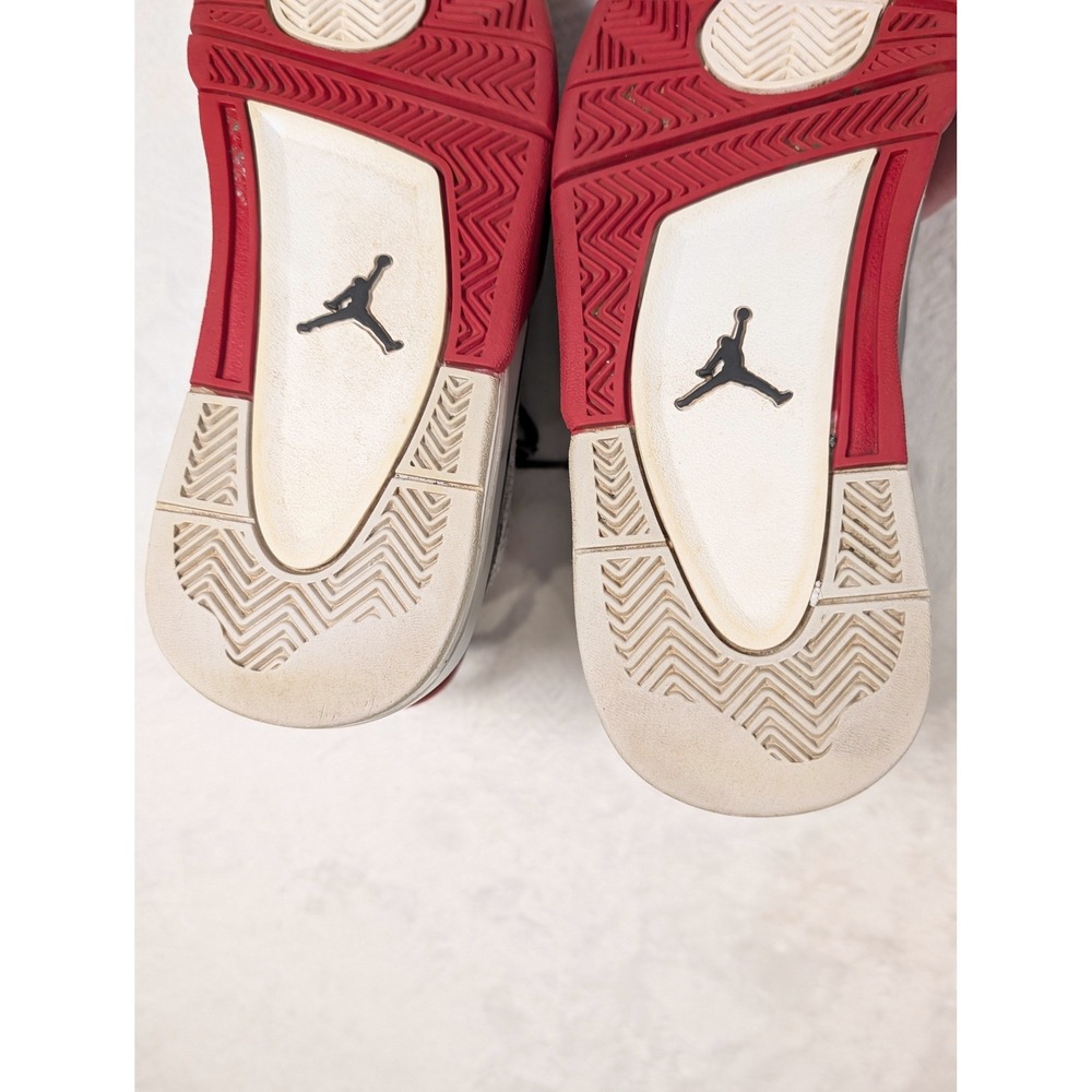Jordan Dub Zero White Fire Red Black Laser Etched Kids Shoes Size 7Y - Picture 6 of 12